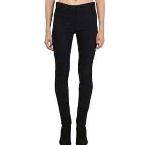 Veronica Beard Blossom Skinny Biker Pant Sz2 Black Ankle Zip